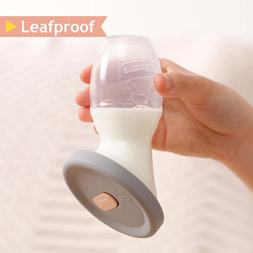 haakaa Manual Breast Pump for Breastfeeding 4oz/100ml - Image 3